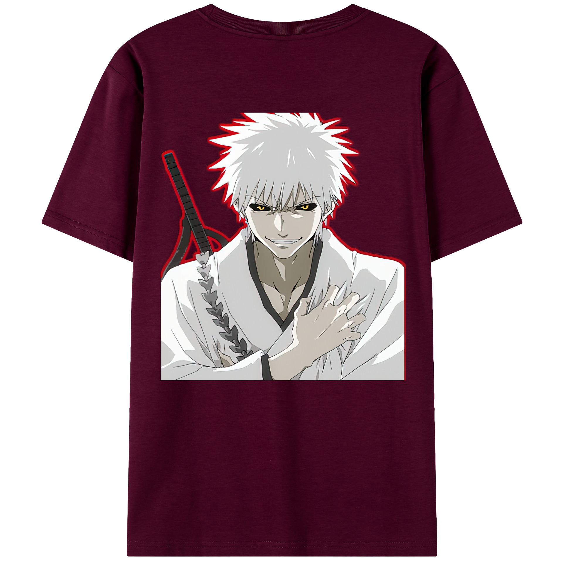 （画像用） ブリーチ 黒崎一護（くろさき いちご）BLEACH Kurosaki Ichigo レディース半袖Tシャツ(バックプリント)